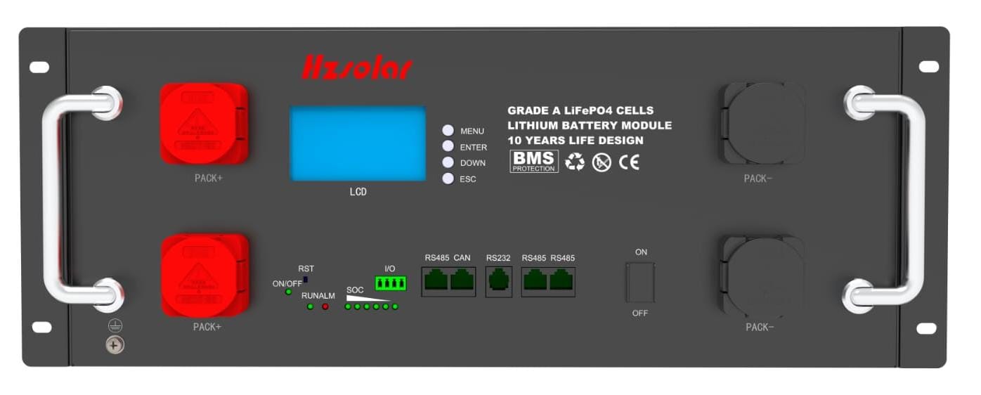 Hz Solar 48v 105ah Rack Mount Lithium Ion Battery - Weldtech