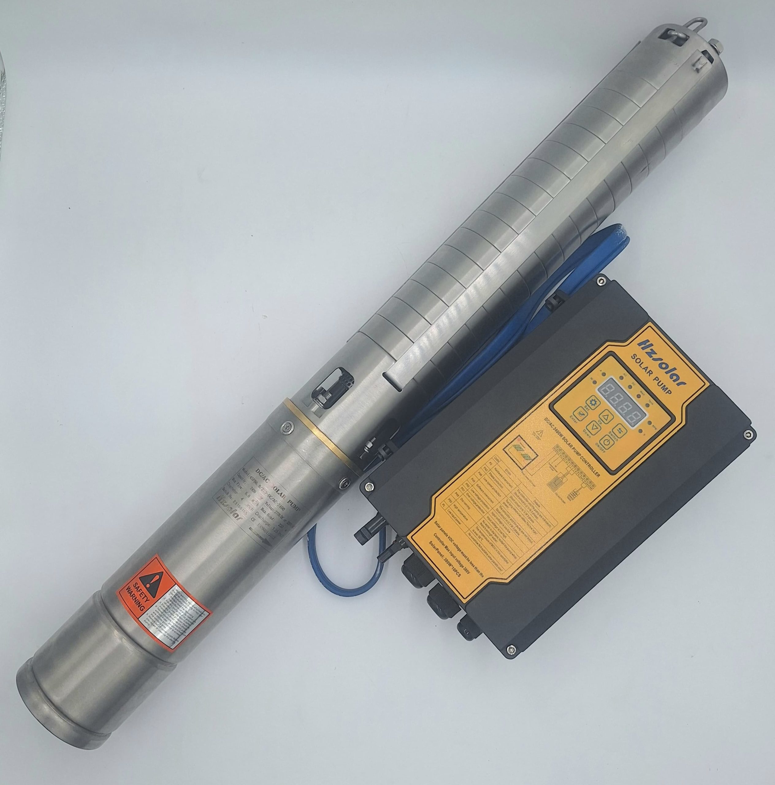 Hz Solar 6.8m³/Hr 220m DC/AC 2400w Solar Borehole pump with charge